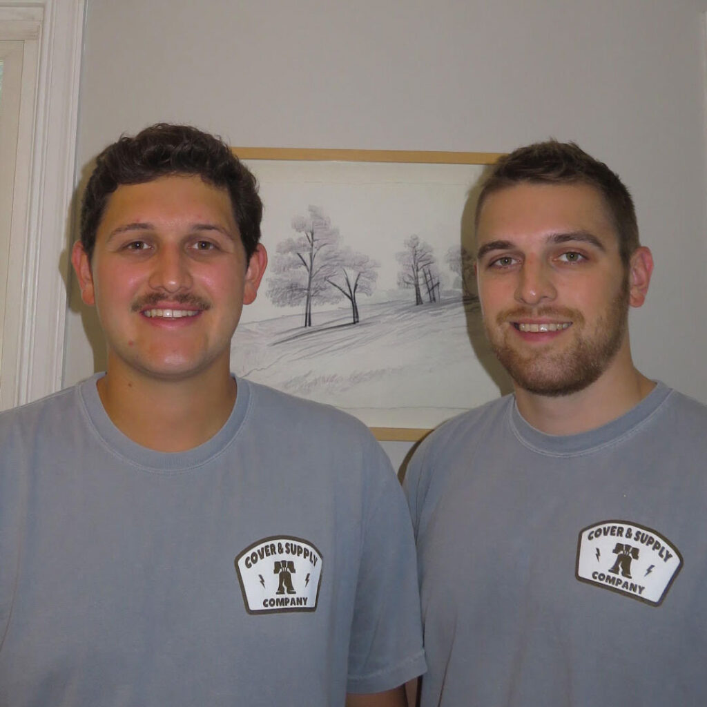 Harrison and Nick Dale, owners of Cover and Supply Co.
