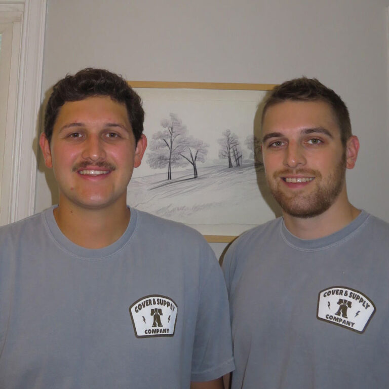 Harrison and Nick Dale, owners of Cover and Supply Co.