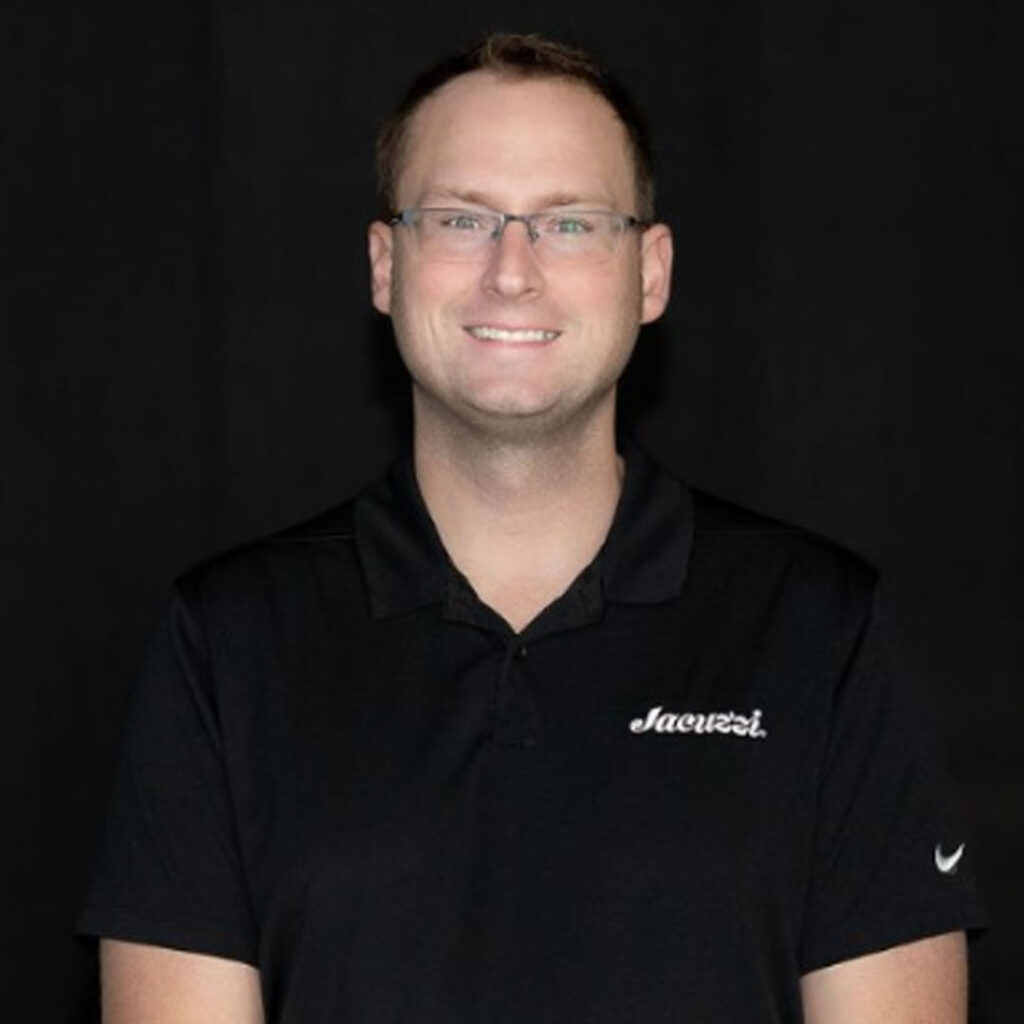 Matthew Croy, spa sales at Isaacs Pools & Spas