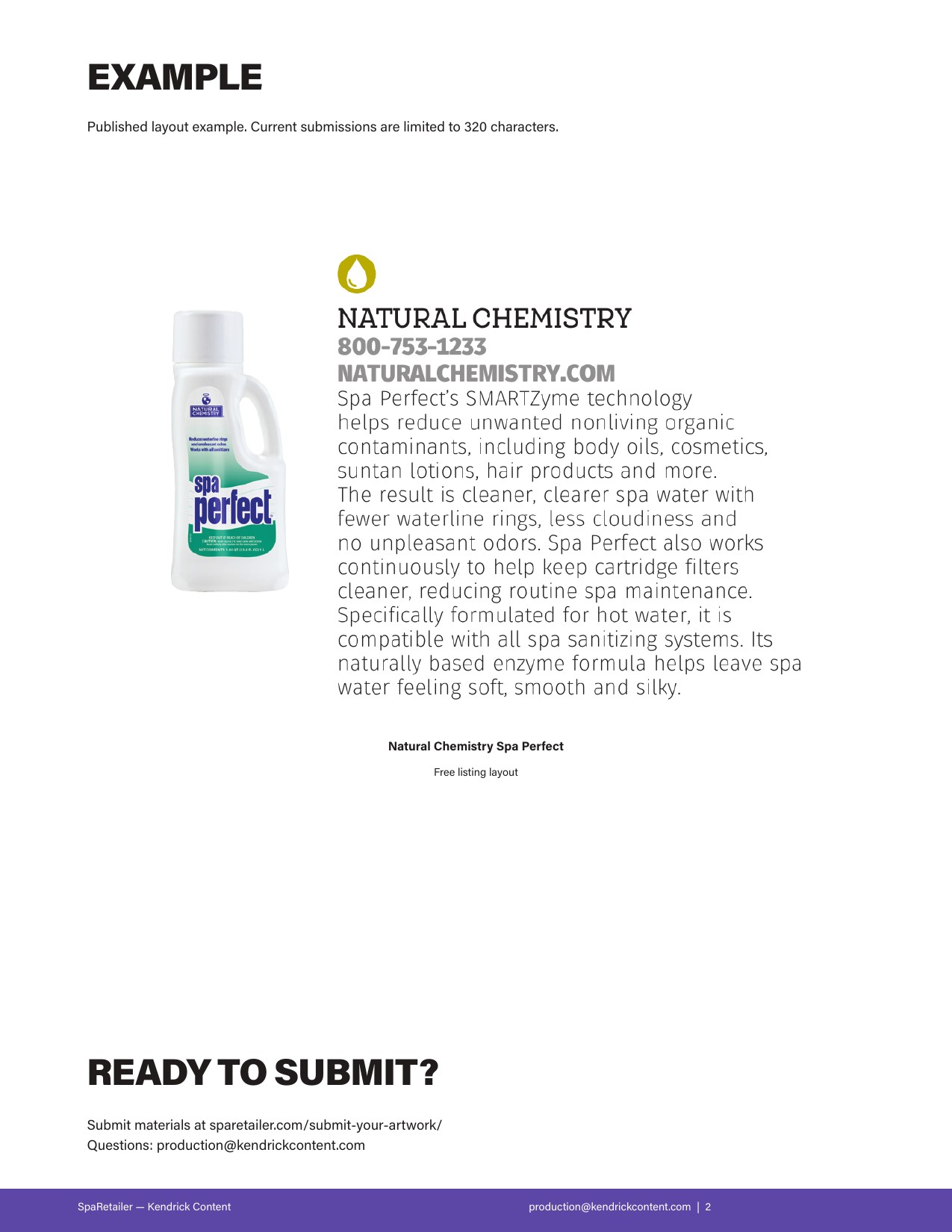 SpaRetailer free Top Products published layout example — page 2 of 2